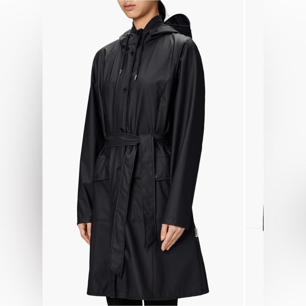 Rains Long Belted Trench Raincoat